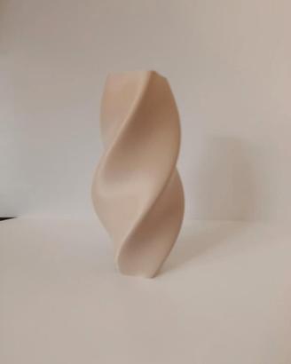 vaso spirale moderno beige