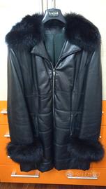 giaccone invernale  in pelle vintage