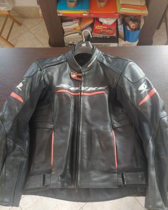 Giacca Moto uomo Spike Imola evo 2 nero/rosso