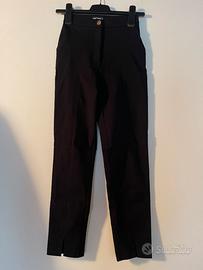 Pantaloni neri a sigaretta a vita alta taglia XS