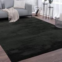 Tappeto 160x220 nero moderno pelo corto