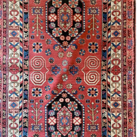 Tappeto a medaglioni Caucaso 180 x 88 cm