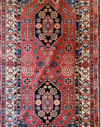 Tappeto a medaglioni Caucaso 180 x 88 cm