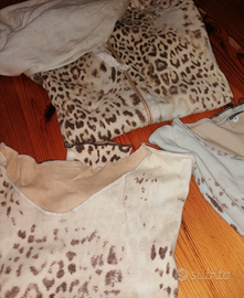 Tris magliette leopardate donna tg. S