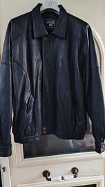 Giacca di Pelle Nera "Junction West" (Taglia L)