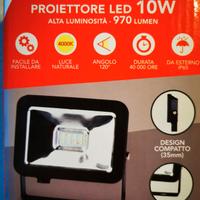 PROIETTORE LED 10W DA ESTERN IP65 970LM