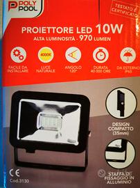 PROIETTORE LED 10W DA ESTERN IP65 970LM