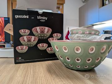 Set mix ciotole Guzzini Murrine verdi per bimby