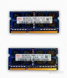RAM Notebook Hynix 8GB (2x4GB) DDR3 1600MHz PC3-12