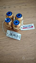 nr 4 raccordi rapido ottone tubo giardino 12/15