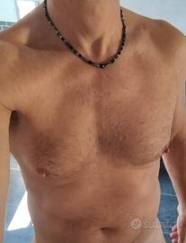 collana  + bracciale pietre  uomo Stroili