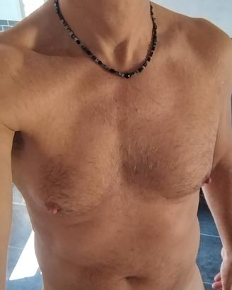 collana  + bracciale pietre  uomo Stroili