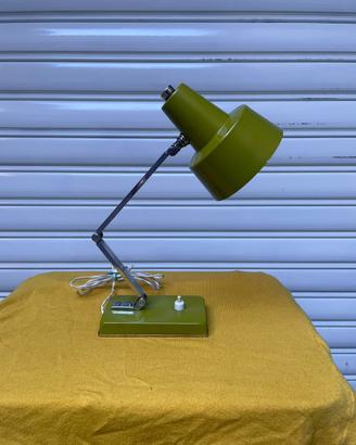 Lampada vintage space age design metallo verde
