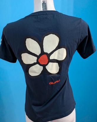 T-shirt Guru vintage blu scuro tg S
