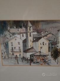 quadro in cornice di legno 