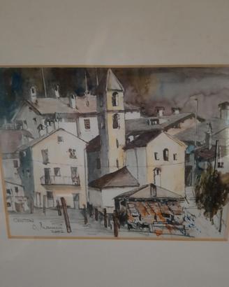 quadro in cornice di legno 
