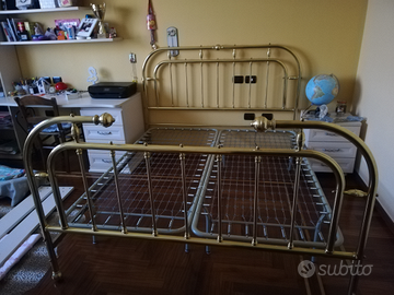 Letto in ottone
