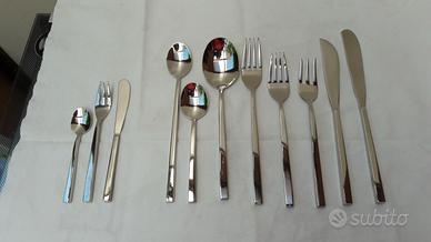 Posate, set di 140 pezzi in Nichel Bronzè firmato
