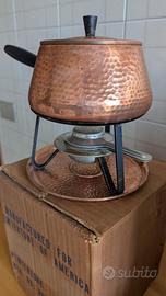 Set fonduta Boirguignonne in rame vintage