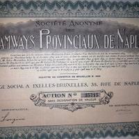 Napoli 1928 * azione tramways provinciaux de naple