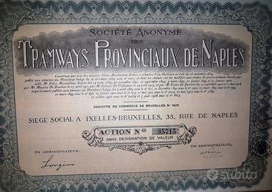 Napoli 1928 * azione tramways provinciaux de naple