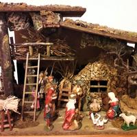 Presepe artigianale "LA NASCITA DI CRISTO"