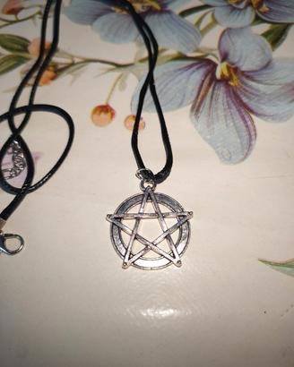 Collana Amuleto Stella Pentacolo Protezione Magia