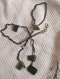 Collana con giada e pietre dure