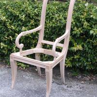 Poltroncine e Sedie Stile Impero al Fusto Grezzo