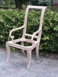 Poltroncine e Sedie Stile Impero al Fusto Grezzo