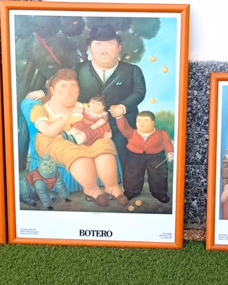 TRE GRANDI QUADRI DI F. BOTERO con cornice