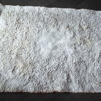 Tappeto Shaggy pelo lungo bianco 140x200