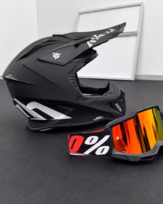 Casco Airoh Aviator + mascherina 100%