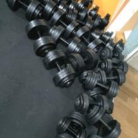 Pesi manubri regolabili palestra ciclette tappeto