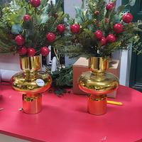 Vasi in vetro, decoracazione natale