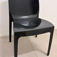 Sedie impilabili in polipropilene nero antracite