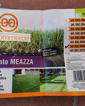 Erba sintetica 2*3m prato Meazza ottime condi
