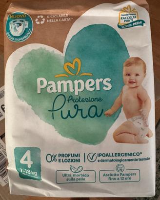 Pannolini Pampers Pura taglia 4 per 7-18kg