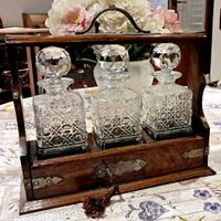 Tantalus 3 bottiglie di cristallo fine 800