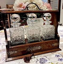 Tantalus 3 bottiglie di cristallo fine 800