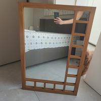 specchio in legno 