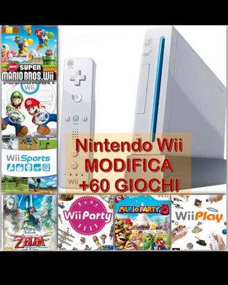 Nintendo Wii console con +60giochi