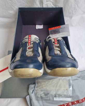 Scarpe Sneakers Prada America’s Cup Original blu