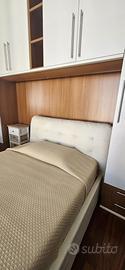 Letto alla francese contenitore con materasso