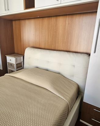 Letto alla francese contenitore con materasso