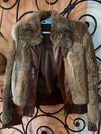 Giubbotto con pelliccia di lapin