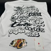 T-shirt Corteiz Graffiti Bianca Taglia L