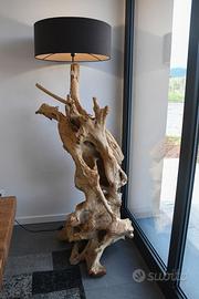 Lampada Piantana Tronco Root Nature Design