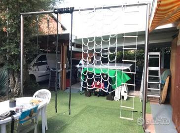 altalena con corda per arrampicata