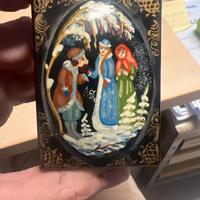 Scatola russa in lacca secolo scorso